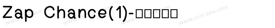 Zap Chance(1)字体转换